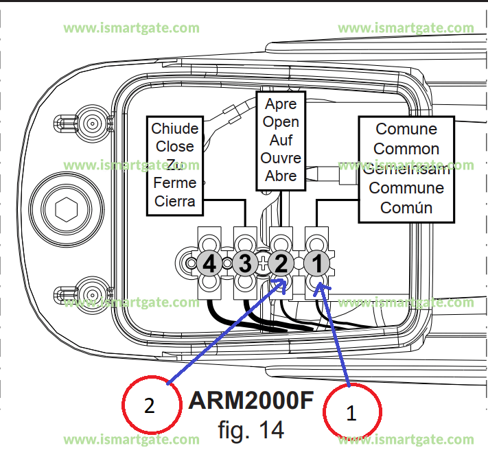 Wiring diagram for TAU ARM2000F