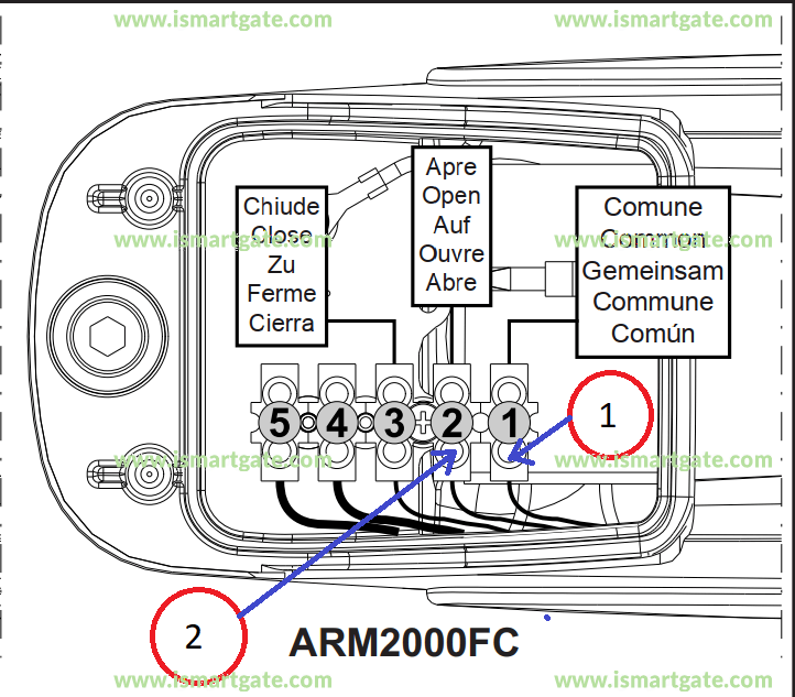 Wiring diagram for TAU ARM2000FC