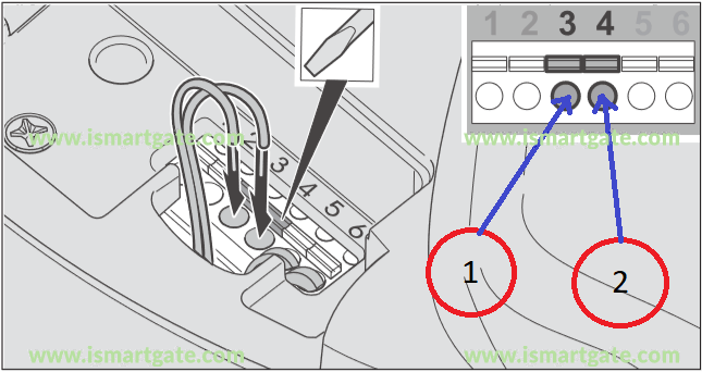 Wiring diagram for SOMMER 1042v001