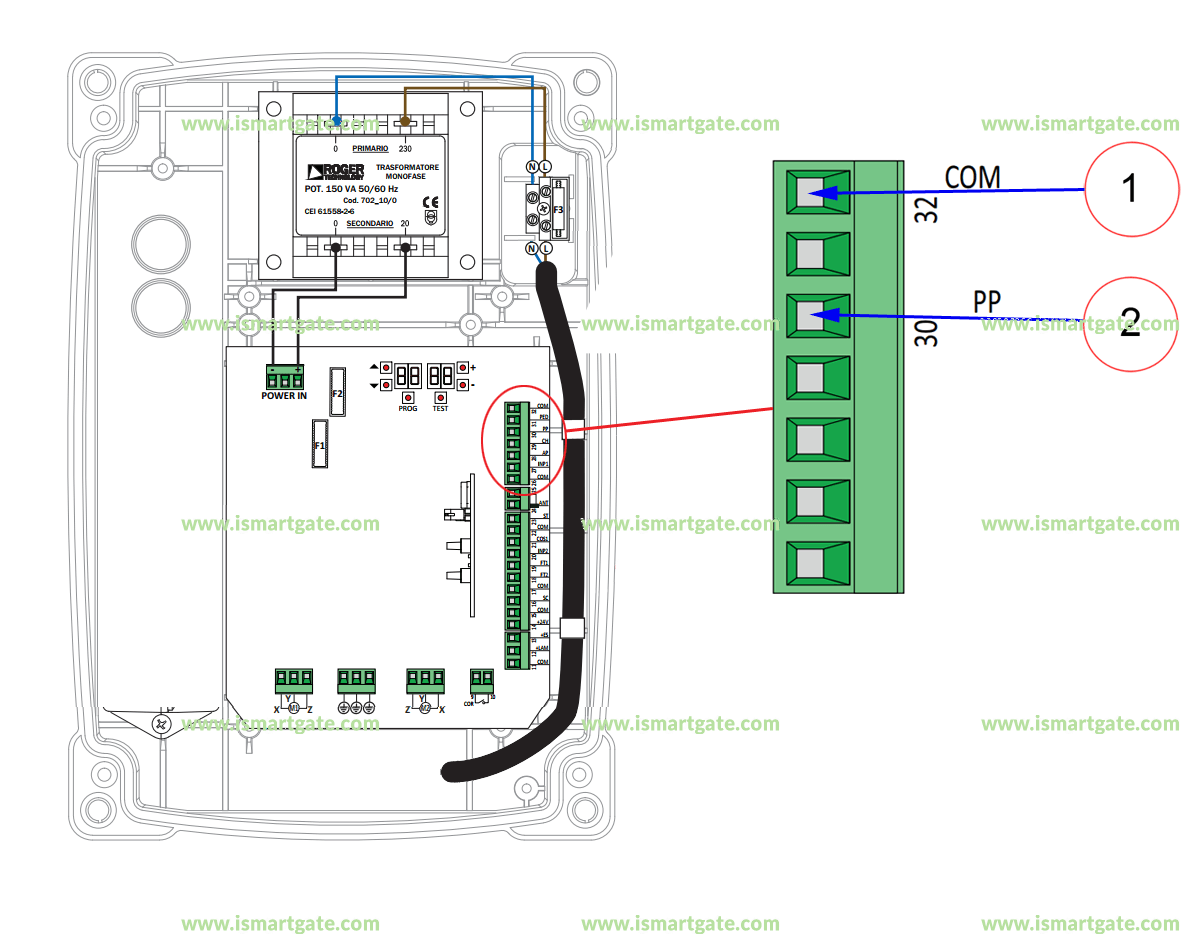 Wiring diagram for ROGER BH23