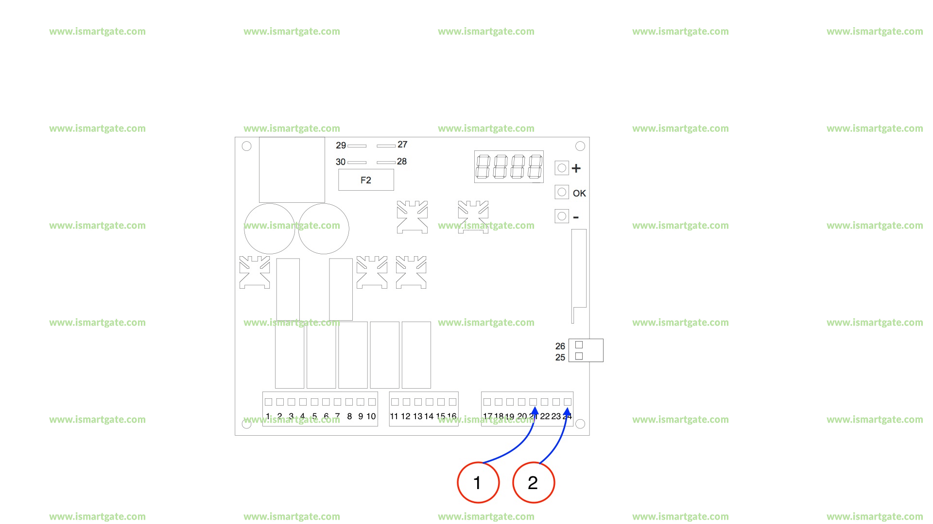 Smart garage door opener for DEA 224RR -Control Panel- ismartgate