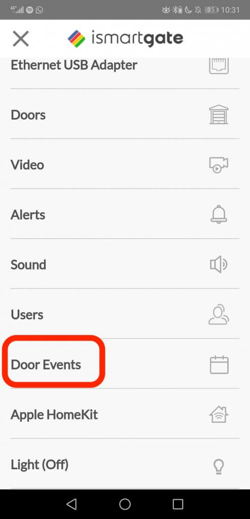 App_config_2 DoorEvents